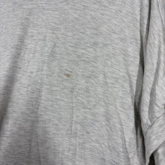 Red 23 Womens Medium Oversized Tee Heather Gray V Neck Dolman Sleeves Stretch - Picture 9 of 9